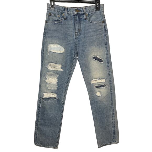 Point Sur Denim Distressed Blue Jeans Slim Fit Size 24 - Picture 1 of 7